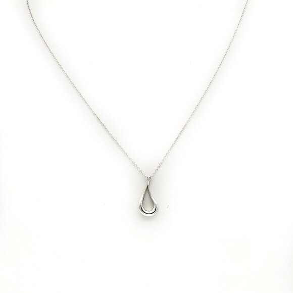 Tiffany & Co. Jewelry - Tiffany & Co. 925 Silver Peretti Open Teardrop Pendant Necklace